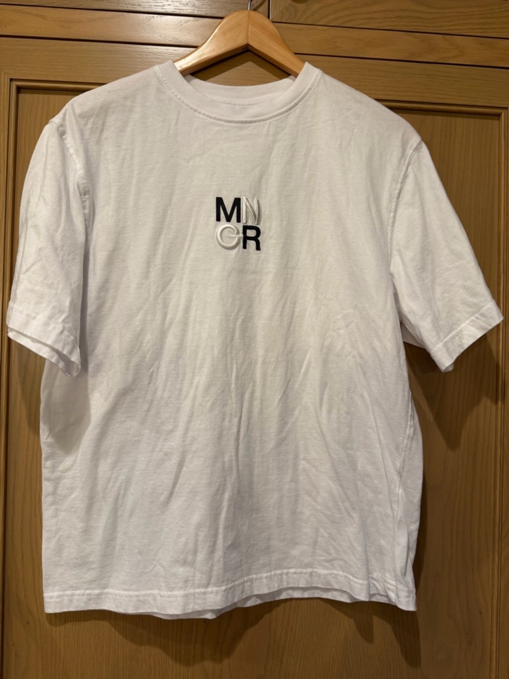 BTS Monochrome White Logo Short-Sleeve T-Shirt - Men's Casual Tee